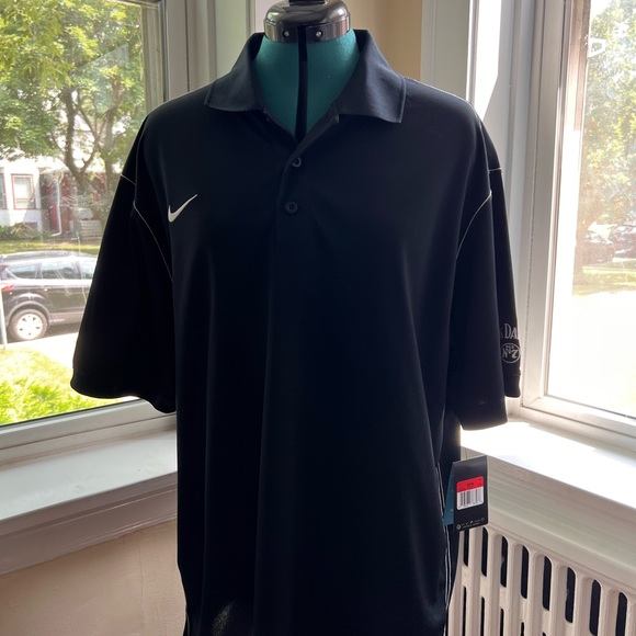 Nike NWT Men’s Black Jack Daniels Golf Shirt, Size Large - Picture 3 of 12